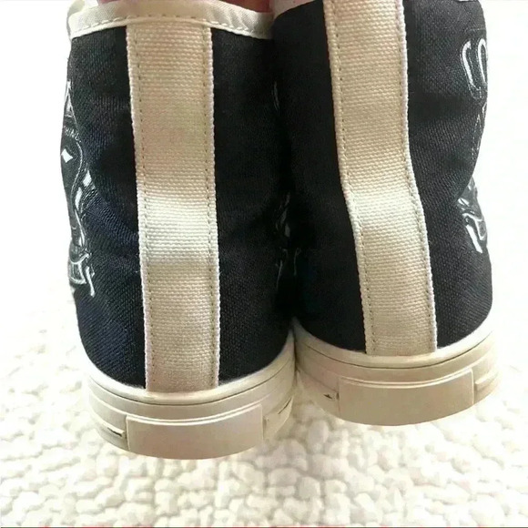Collins Black/White Checker “Its A Collin’s Thing” Graphic Lace High Top Size 10 - Picture 11 of 14